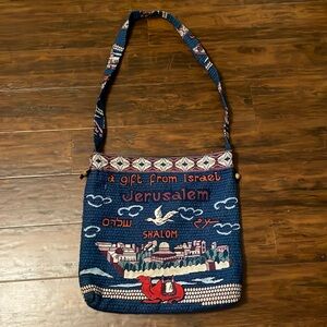 vintage shalom jerusalem purse